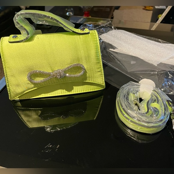 Aldo Papioni bright green mini crossbody purse - Picture 2 of 8